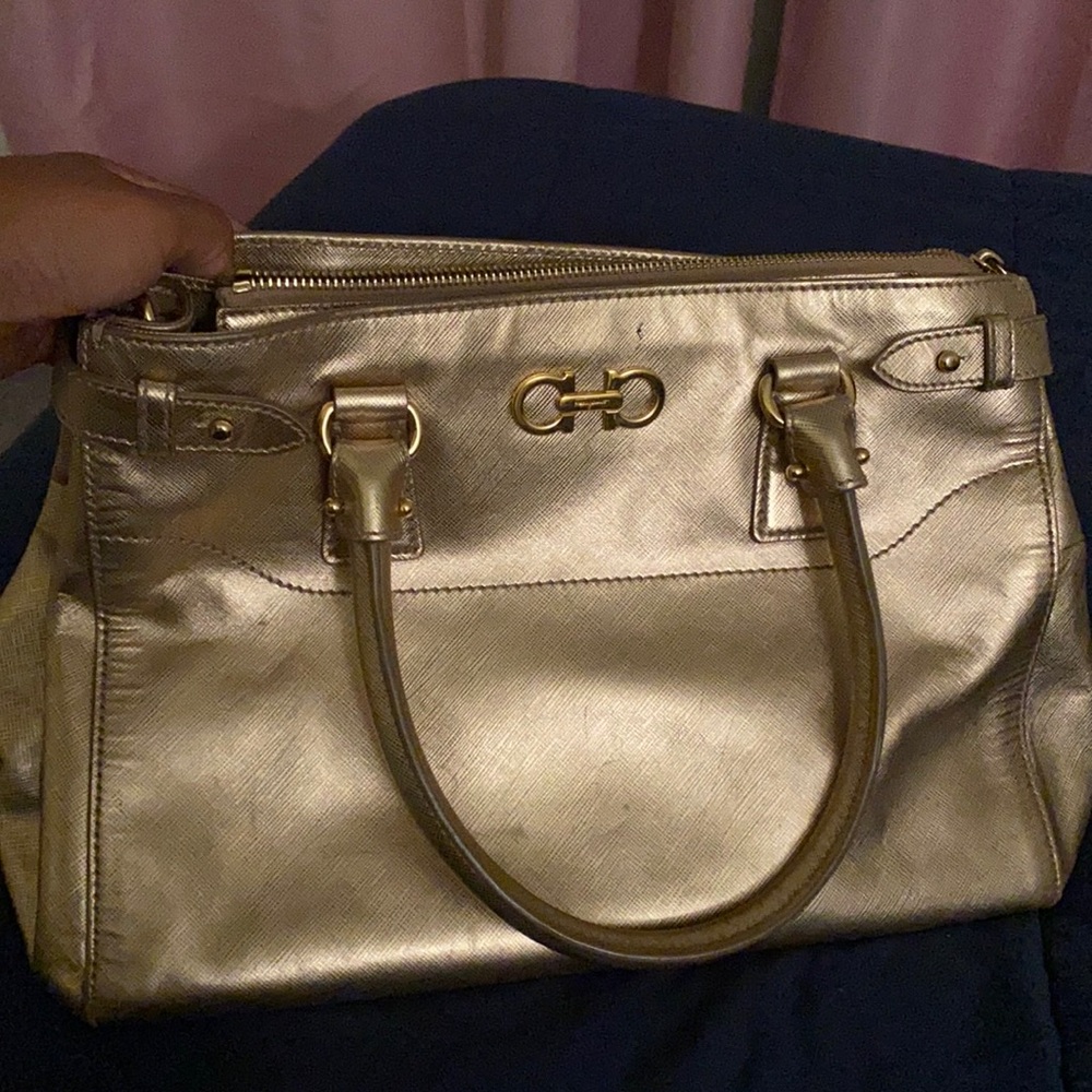 Ferragamo gold purse